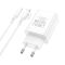 Мережевий зарядний пристрій з кабелем BOROFONE BA21A Pro Long journey single port PD20W charger set(C to iP) White (6941991111419)