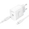 Мережевий зарядний пристрій з кабелем BOROFONE BA99A Breeze single port PD20W charger set(C to iP) White (6941991121364)