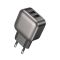 Мережевий зарядний пристрій BOROFONE BAS51A Absolute dual-port charger Black (6941991116100)