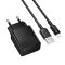 Мережевий зарядний пристрій BOROFONE BAS71A Source single-port charger set(iP) Black (6941991122576)