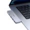 USB-хаб Baseus UltraJoy Series 5-Port HUB Space Grey (USB-C*2 to USB-C 40Gbps*1+HDMI 4K@30Hz*1+USB3.0*3） (B00052801811-04)