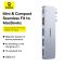 USB-хаб Baseus UltraJoy Series 5-Port HUB Space Grey (USB-C*2 to USB-C 40Gbps*1+HDMI 4K@30Hz*1+USB3.0*3） (B00052801811-04)