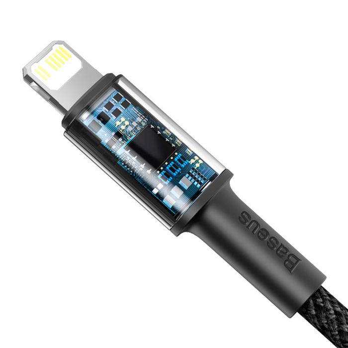 Кабель Baseus High Density Braided Fast Charging Data Cable Type-C to iP PD 20W 1m Black (CATLGD-01)