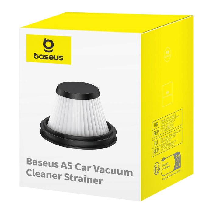 Фільтр для автомобільного пилососа Baseus A5 Car Vacuum Cleaner (16000pa) Filter (1PCS) Cluster Black (C30459500111-01)