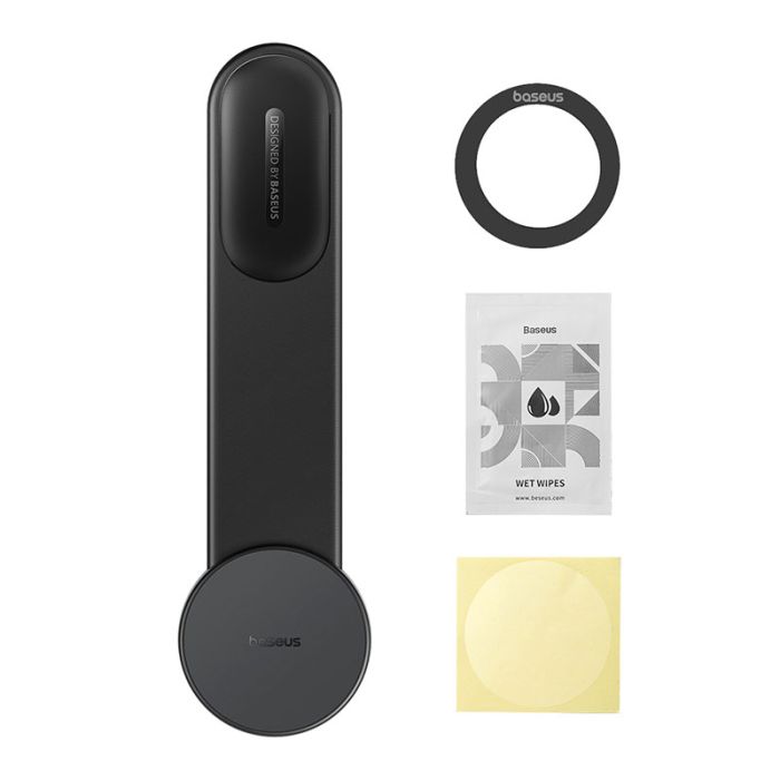 Автотримач для телефона Baseus PrimeTrip C02 Air Magnetic Car Mount Stick-on Type Cluster Black (C40182801113-01)