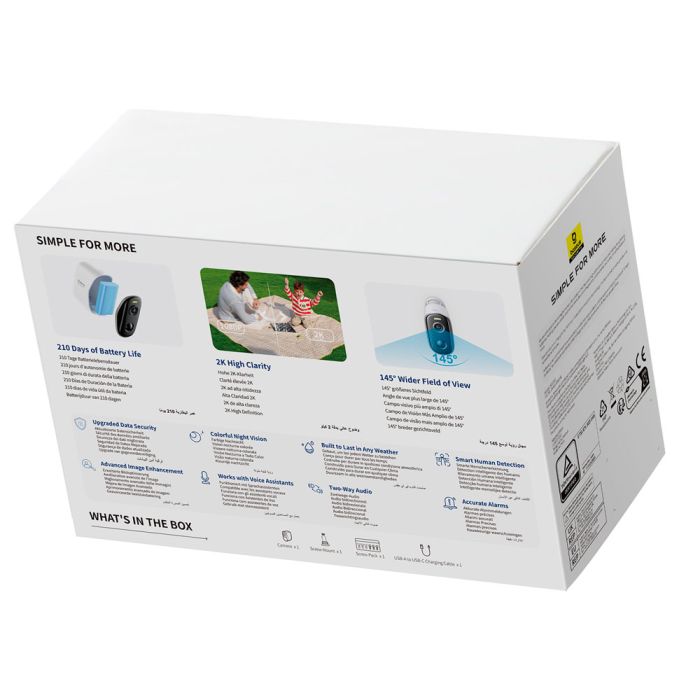 IP-камера відеоспостереження Baseus Security N1 Outdoor Camera 2K White (S0ST002130)