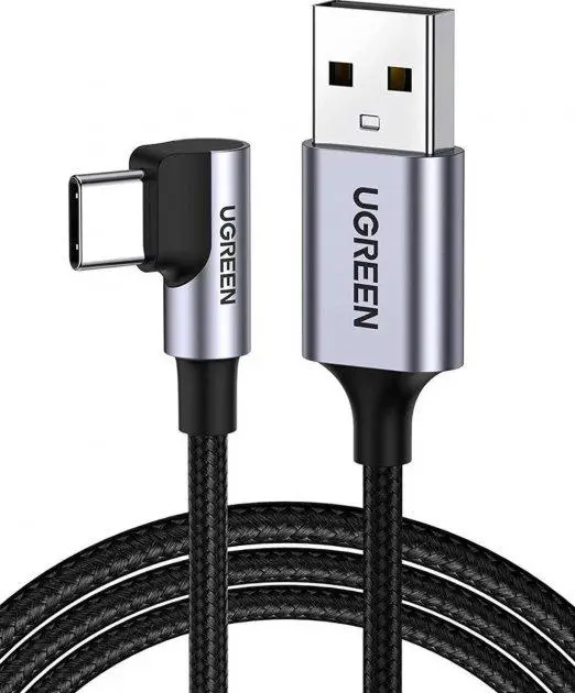 Кабель UGREEN US284 Angled USB-C Male To USB2.0 A Male 3A Data Cable(90°Angle) 0,,5m (UGR-50940)
