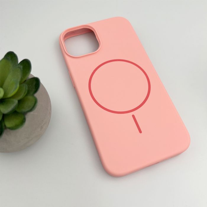 Чохол для смартфона Cosmic Silicone Case Magnetic for Apple iPhone 14 52,Shiny Pink (SilMag14-52)