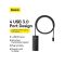 USB-хаб Baseus Lite Series 4-Port Type-C HUB Adapter (Type-C to USB 3.0*4 ) 1m Black (WKQX030401)