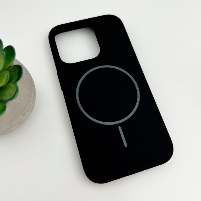 Чохол для смартфона Cosmic Silicone Case Magnetic for Apple iPhone 15 Pro 18,Black (SilMag15P-18)