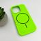 Чохол для смартфона Cosmic Silicone Case Magnetic for Apple iPhone 15 Pro 53,Shiny Green (SilMag15P-53)