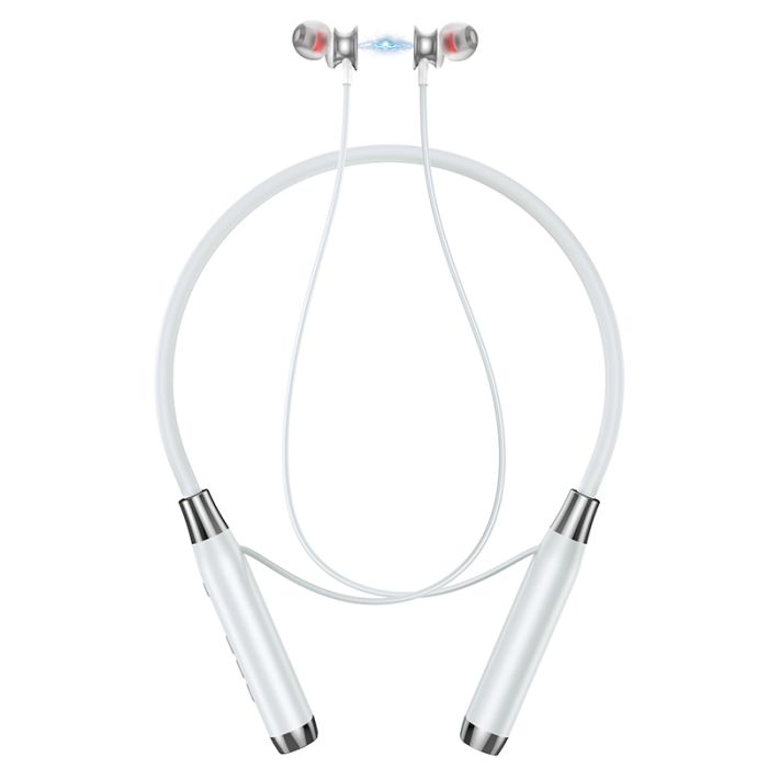 Бездротові спортивні навушники HOCO ES62 Pretty neck-hang BT earphones Grey (6931474770745)