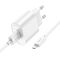 Мережевий зарядний пристрій з кабелем HOCO C109A(10.5W) Fighter single port charger set(Micro) White (6942007656603)