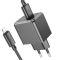 Мережевий зарядний пристрій з кабелем HOCO CS11A Ocean single port charger set(iP) Black (6942007603560)
