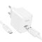 Мережевий зарядний пристрій з кабелем HOCO CS11A Ocean single port charger set(Type-C) White (6942007603614)