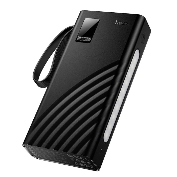 Зовнішній акумулятор Hoco J155 Shine 22.5W+PD20W+light 4-cable power bank(20000mAh) (6942007652117)