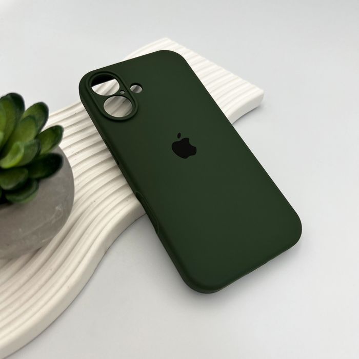 Чохол для смартфона Silicone Full Case AA Camera Protect for Apple iPhone 17 31,Dark Green (FullAAi17-31)