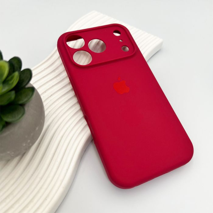 Чохол для смартфона Silicone Full Case AA Camera Protect for Apple iPhone 17 Pro 21,Rose Red (FullAAi17P-21)