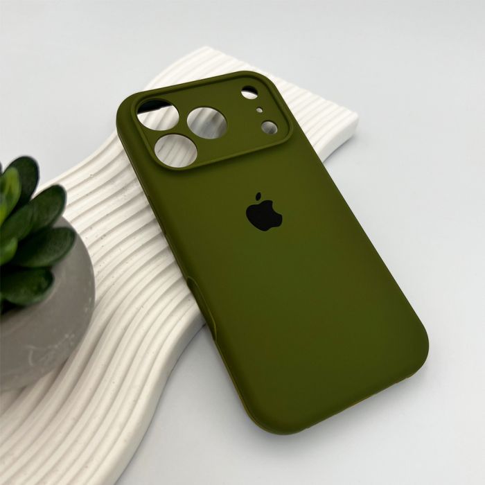 Чохол для смартфона Silicone Full Case AA Camera Protect for Apple iPhone 17 Pro 29,Army Green (FullAAi17P-29)