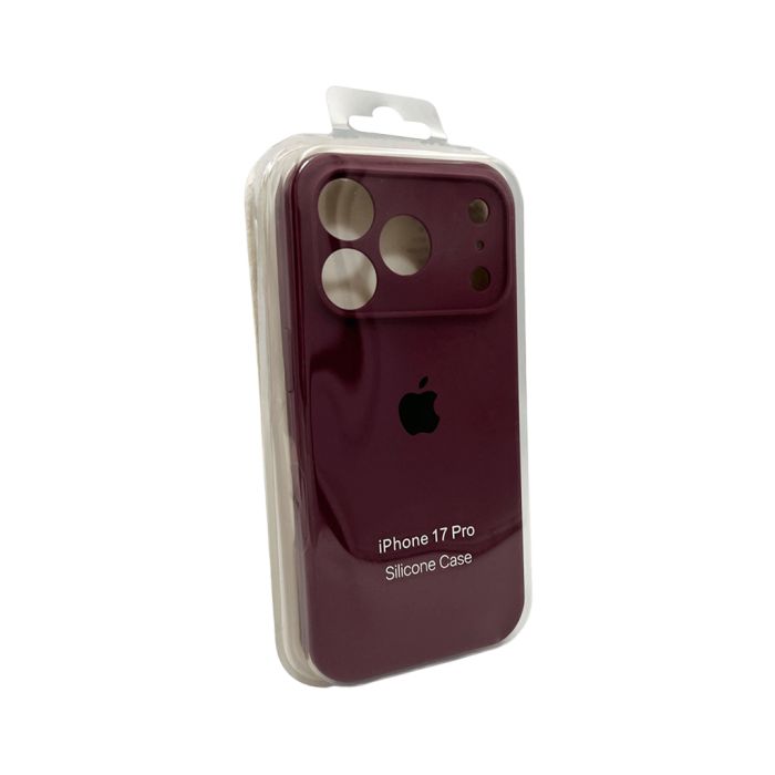 Чохол для смартфона Silicone Full Case AA Camera Protect for Apple iPhone 17 Pro 35,Maroon (FullAAi17P-35)