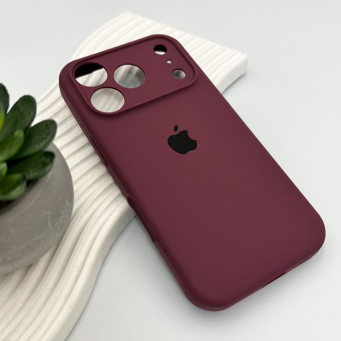 Чохол для смартфона Silicone Full Case AA Camera Protect for Apple iPhone 17 Pro 35,Maroon (FullAAi17P-35)
