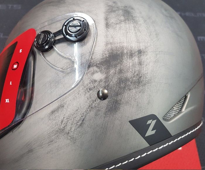 Мотошолом LAZER OROSHI Cafe Racer Matt Alu Brushed S