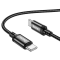 Кабель HOCO X89 Wind 60W charging data cable Type-C to Type-C Black (6931474784384)