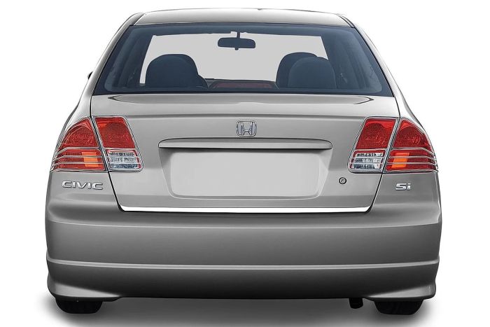 Хром Накладки на Задние Фонари (2 шт, пластик) для Honda Civic Sedan VII 2001-2006 гг