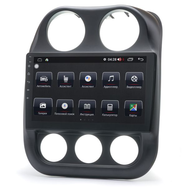 Штатна магнітола Prime-X 22-810/10B, 4+32, 4G. JEEP Compass 2011-2016