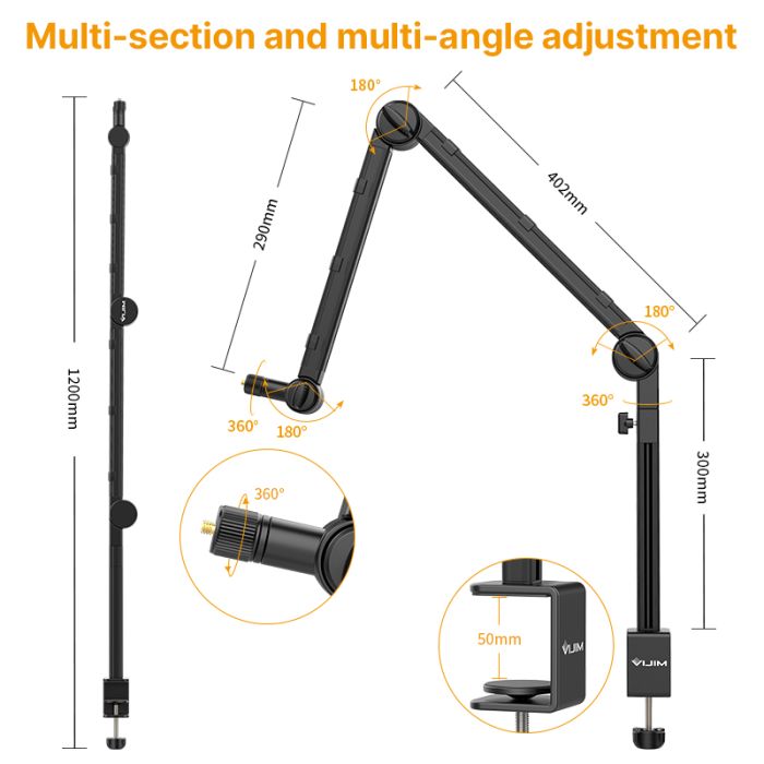 Штатив-тримач Ulanzi Vijim microphone boom arm (UV-2806 LS24) (2806)