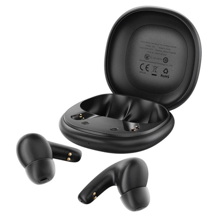 Бездротові навушники TWS ACEFAST W3, ANC+ENC, IPX4, Black (6974316284796)