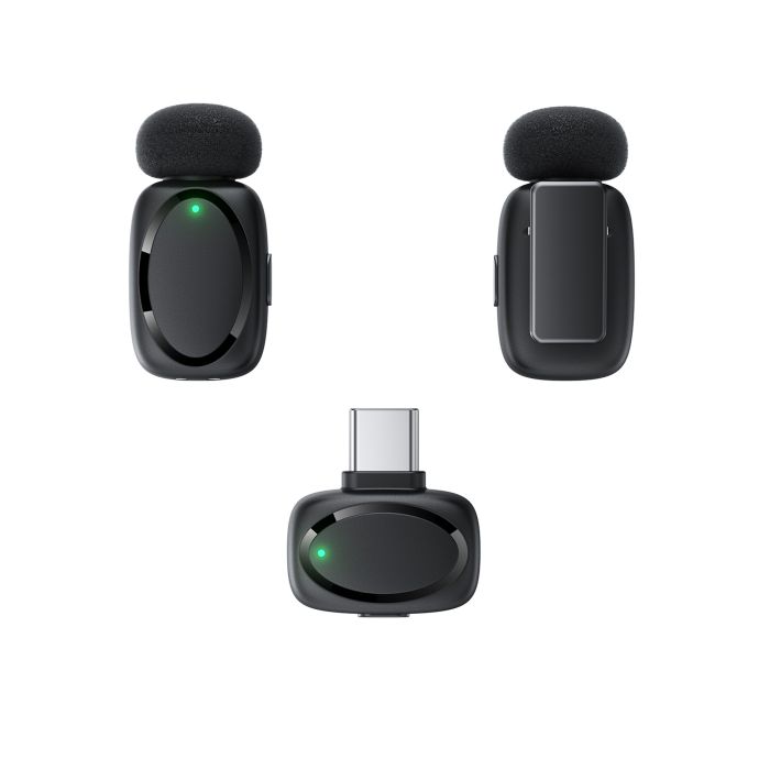 Бездротова мікрофонна система ACEFAST R2 dual-mic (Type-C) Black (6974316284901)