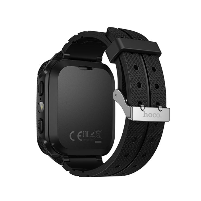 Дитячий смарт-годинник HOCO Y105 36mm. 400 mAh children phone watch Black (6942007658638)