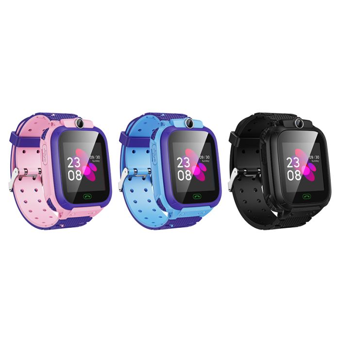 Дитячий смарт-годинник HOCO Y105 36mm. 400 mAh children phone watch Black (6942007658638)