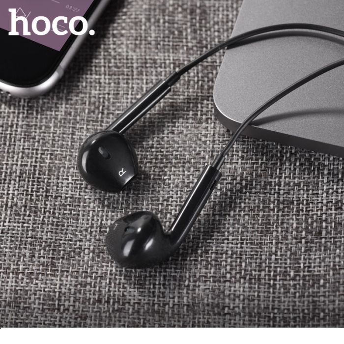 Навушники дротові HOCO M101 Crystal (3.5mm) Black (6931474782335)