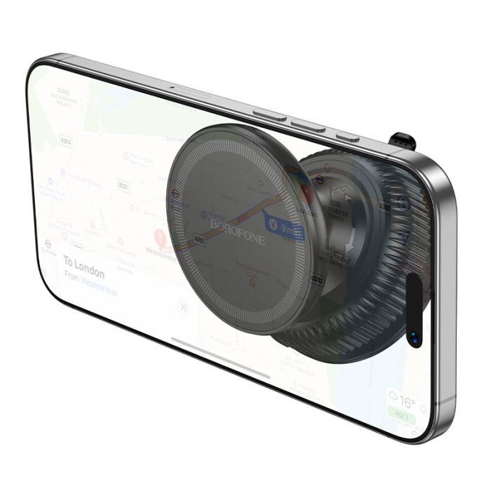 Автотримач для телефона BOROFONE BH139 Rider vacuum suction cup magnetic holder(universal) (6941991124815)