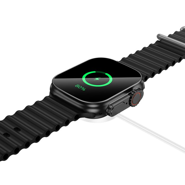 Бездротовий зарядний пристрій для смарт-годинника BOROFONE BD14 Ultra Smart sports watch charging cable White (6941991124297)