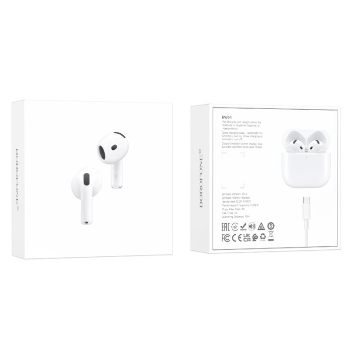 Бездротові навушники TWS BOROFONE BW94 White (6941991123245)