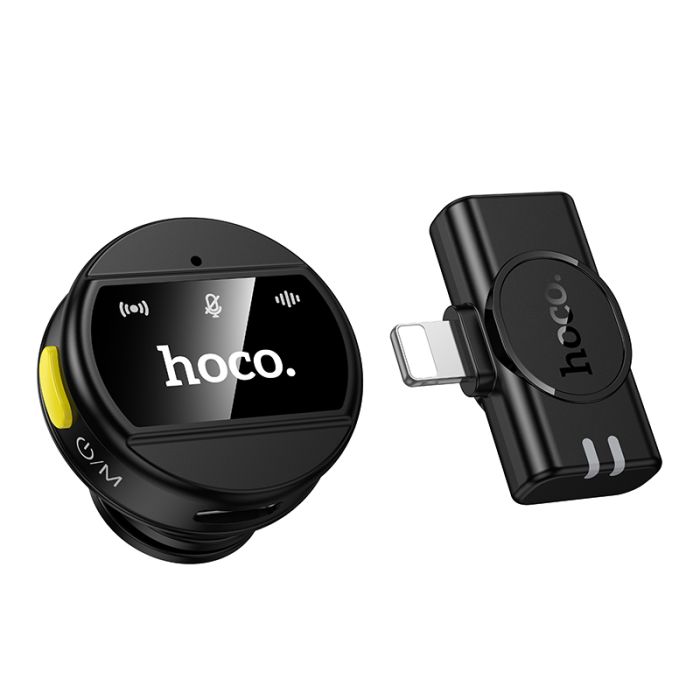Бездротова мікрофонна система HOCO L21 Charm magnetic (Lightning) Black (6942007663137)