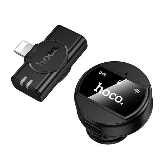 Бездротова мікрофонна система HOCO L21 Charm magnetic (Lightning) Black (6942007663137)