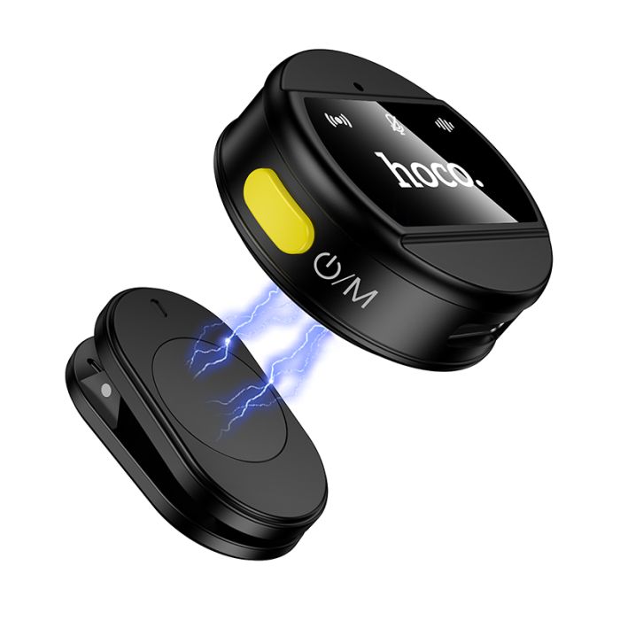 Бездротова мікрофонна система HOCO L21 Charm magnetic (Lightning) Black (6942007663137)