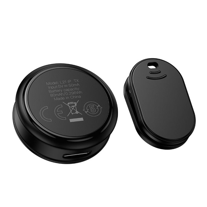 Бездротова мікрофонна система HOCO L21 Charm magnetic (Lightning) Black (6942007663137)