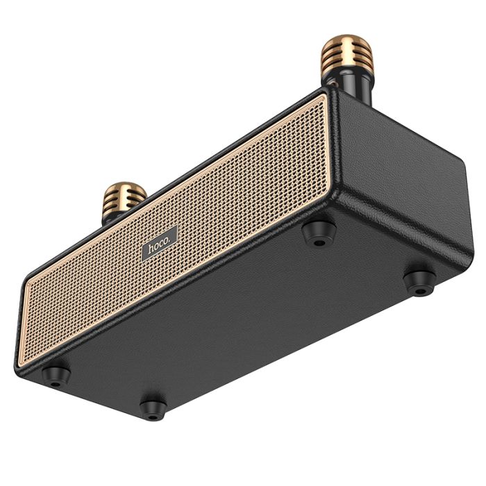 Портативна колонка HOCO BS63 Graceful wireless dual-mic BT speaker Black (6942007634458)