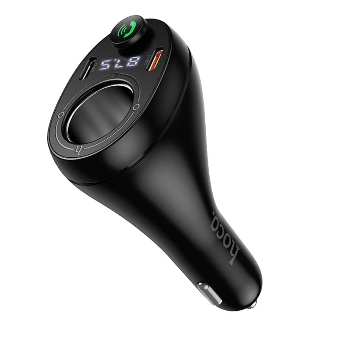 АЗП з FM-модулятором HOCO E88 Star 35W(2C) cigarette lighter car BT FM transmitter Black (6942007654111)