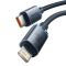 Кабель Baseus Crystal Shine Series Fast Charging Data Cable Type-C to iP 20W 2m Black (CAJY000301)