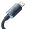Кабель Baseus Crystal Shine Series Fast Charging Data Cable Type-C to iP 20W 2m Black (CAJY000301)