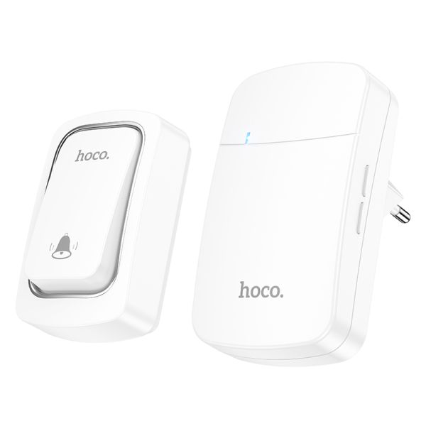 Дзвінок HOCO HI26 self-powered wireless doorbell (EU) (6942007662314)