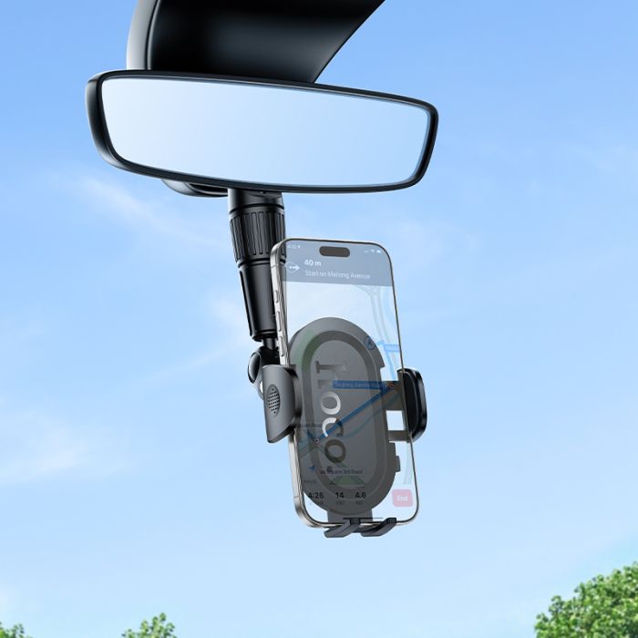 Автотримач для телефона HOCO H88 Rally ultra-thin car holder(rear view mirror) (6942007662611)