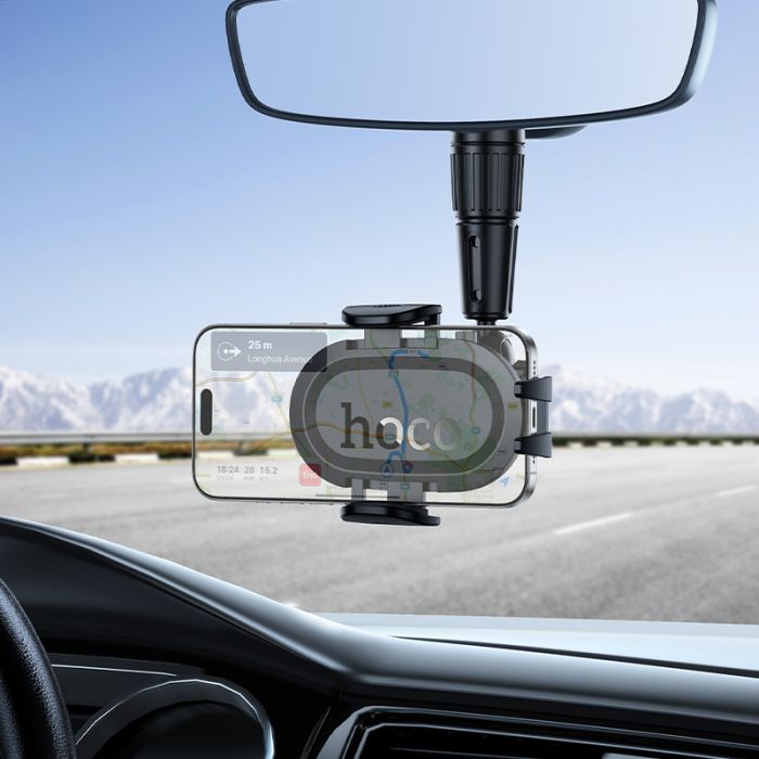 Автотримач для телефона HOCO H88 Rally ultra-thin car holder(rear view mirror) (6942007662611)