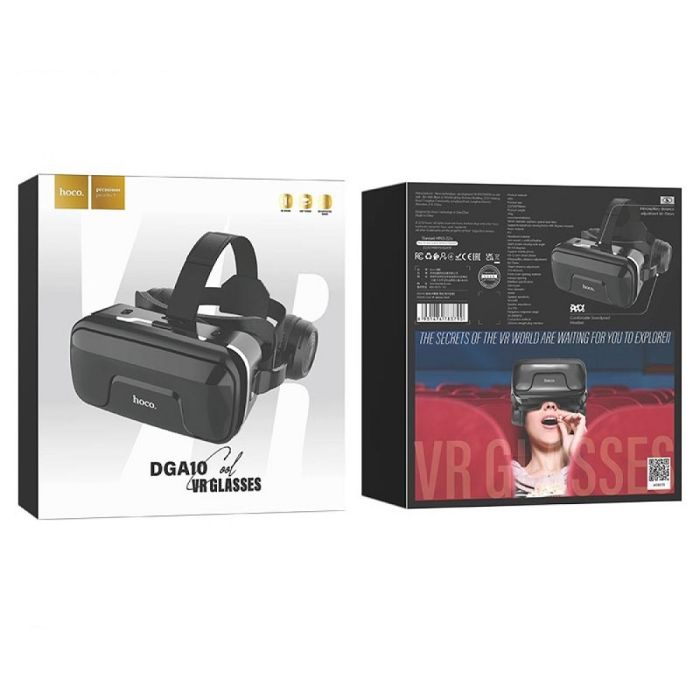 Окуляри віртуальної реальності HOCO DGA10 Cool VR Glasses Black (6931474783790)